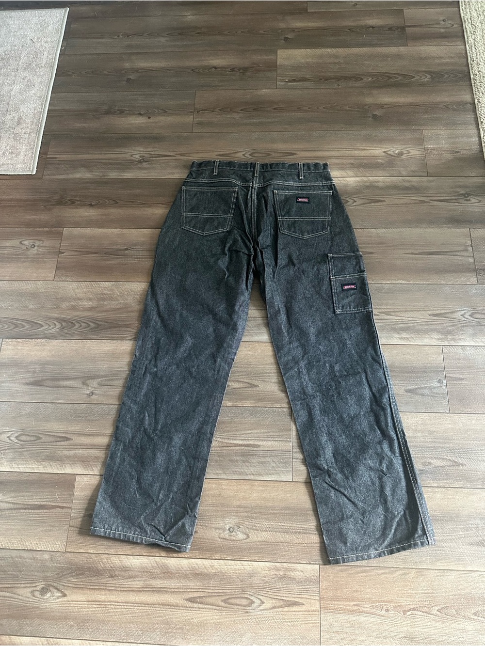 Dickies Men’s Dark Denim Carpenter Pants Loose Fit 34x32